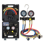 HVAC AC-Manometersatz – Kompatibel mit den Kältemitteln R134A, R410A, R404A, R22, inklusive Manometer und Schläuche 
